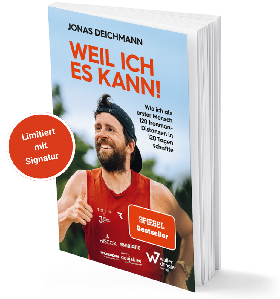 Sommer-Sonderaktion: Von Jonas Deichmann handsignierte Ausgabe von "Weil ich es kann!"
