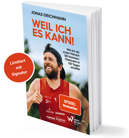 Sommer-Sonderaktion: Von Jonas Deichmann handsignierte Ausgabe von "Weil ich es kann!"