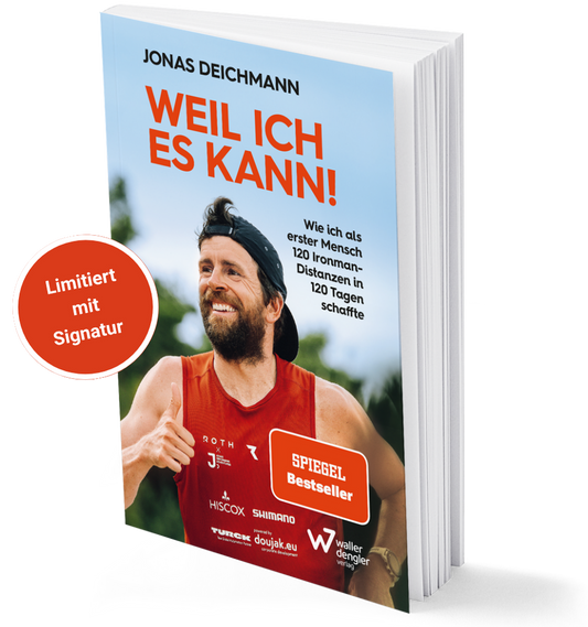 Sommer-Sonderaktion: Von Jonas Deichmann handsignierte Ausgabe von "Weil ich es kann!"